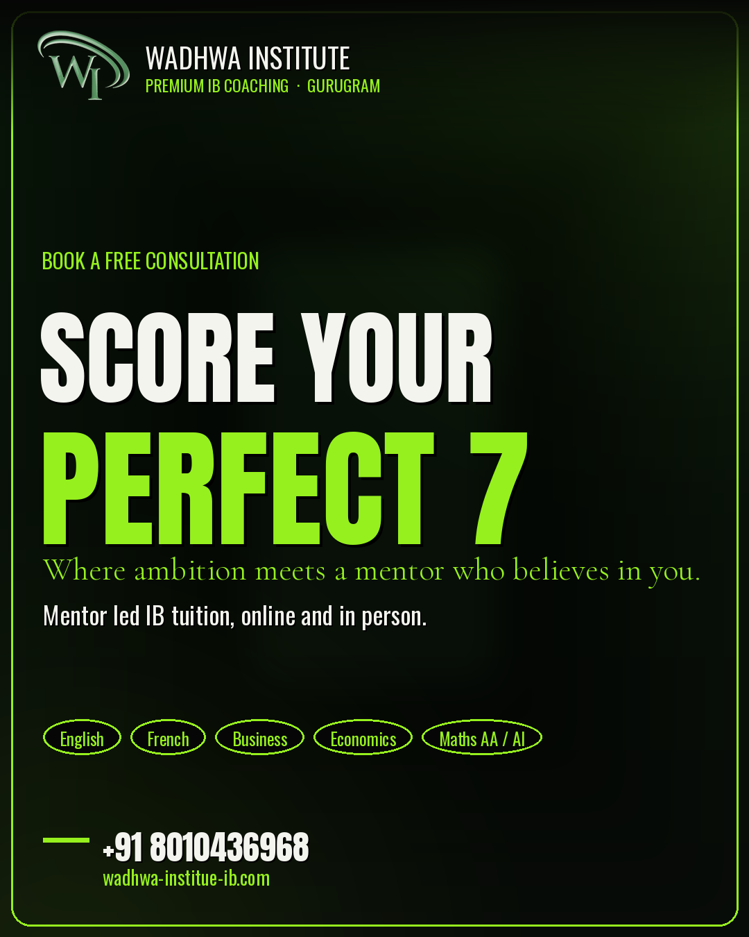 IB Coaching Promo
